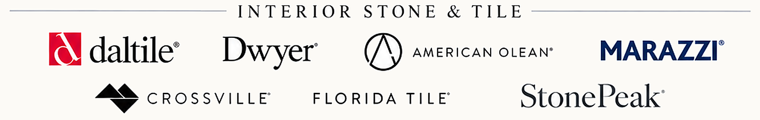 Interior Stone & Tile — Daltile, Dwyer, American Olean, Marazzi, Crossville, Florida Tile, StonePeak